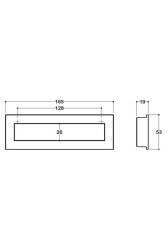 System Gömme Mobilya Kulbu Siyah 128mm Kulp (SY7475 0128 AL6) - 2