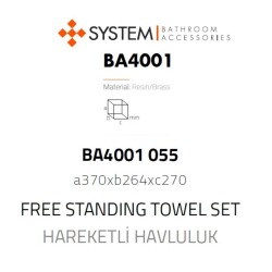 System Hareketli Havluluk Antik Sarı Rengi (BA4001 055 ABM) - 3