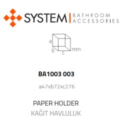 System Hoop Kağıt Havluluk Antrasit/Füme Renk (BA1003 003 BBN) - 2