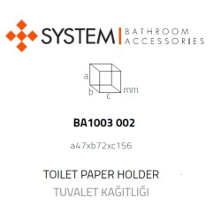 System Hoop Tuvalet Kağıtlığı Antrasit / Füme Renk (BA1003 002 BBN) - 1