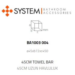 System Hoop Uzun Havluluk Gold Renk 45cm (BA1003 004 GL) - 2