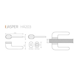 System Jasper Kapı Kolu Nikel Saten Renk (HA203RO16 NB) - 2