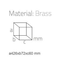 System Klozet Fırçası Krom Renk 426X72X60 Mm (BA1015 009 CR) - 2