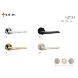 System Metis Kapı Kolu Gold Renk (HA174RO12 GL) - 2