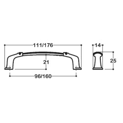 System Mobilya Kulbu Altın Renk 160mm Kulp (SY4350 0160 GL) - 3