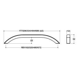 System Mobilya Kulbu Altın/Gold Renk 192mm Kulp (SY8175 0192 GL) - 3