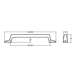 System Mobilya Kulbu Antik Gümüş 160mm Kulp (SY4583 0160 OSM) - 3