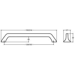 System Mobilya Kulbu Antik Renk 128mm Kulp (SY4314 0128 ABM) - 3