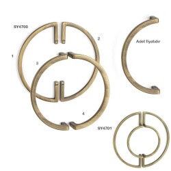 System Mobilya Kulbu Antik Renk 128mm Kulp (SY4700 0128 ABM) - 3