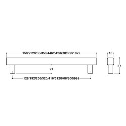 System Mobilya Kulbu Antik Renk 160mm Kulp (SY8800 0160 ABM-ABM) - 2