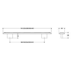 System Mobilya Kulbu Antik Renk 96mm Kulp (SY9004 0096 ABM) - 2