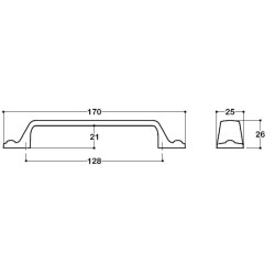 System Mobilya Kulbu Antik Sarı Renk Kulp (SY4582 0128 ABM) - 2