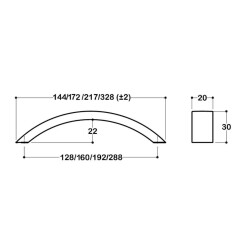 System Mobilya Kulbu Füme/Antrasit 128mm Kulp (SY5342 0128 BBN) - 3