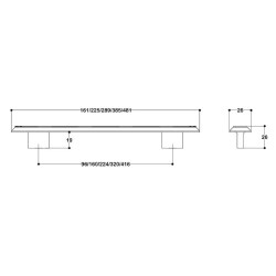 System Mobilya Kulbu Gold Renk 96mm Kulp (SY9004 0096 GL) - 2