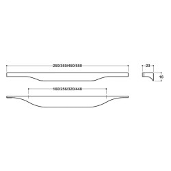 System Mobilya Kulbu Gold/Altın Renk 160mm Kulp (SY8267 0160 GL) - 3