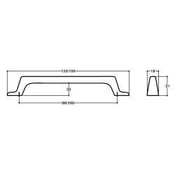 System Mobilya Kulbu Gold/Altın Renk160mm Kulp (SY4598 0160 GL) - 3