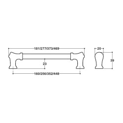 System Mobilya Kulbu Krom 160mm Kulp (SY4615 0160 CR-CR) - 3