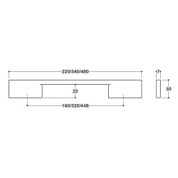 System Mobilya Kulbu Krom 160mm Kulp (SY8570 0160 CR) - 3