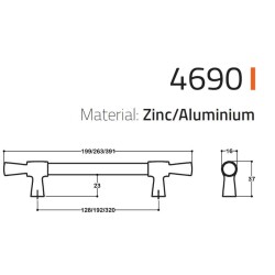 System Mobilya Kulbu Krom Renk 128mm Kulp (SY4690 0128 CR-CR) - 3