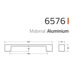 System Mobilya Kulbu Krom Renk 160mm Kulp Seri Sonu (SY6576 0160 CR) - 2