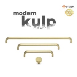 System Mobilya Kulbu Mat Altın 128mm Kulp (SY8640 0128 BB) - 4