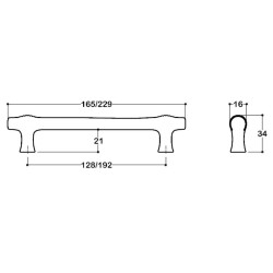 System Mobilya Kulbu Parlak Nikel Renk 128mm Kulp (SY4323 0128 PN) - 3