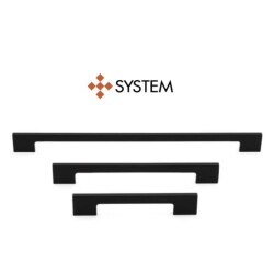 System Mobilya Kulbu Siyah Renk 320mm Kulp (SY8574 0320 AL6) - 3