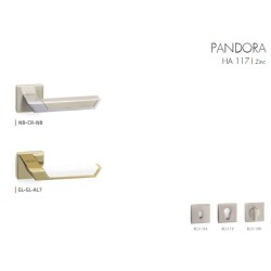 System Pandora Kapı Kolu Gold/Beyaz (HA117RO11 GL-GL/AL7) - 3