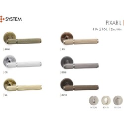 System Pixar-L Kapı Kolu Antik Renk (HA216LRO12 ABM) - 2