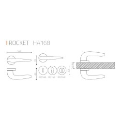 System Rocket Kapı Kolu Krom Renk (HA168RO12 CR) - 2