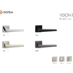 System Vision Kapı Kolu Füme/Antrasit Renk (HA207RO11 BBN) - 2