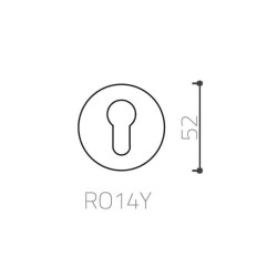 System Yuvarlak Wc Banyo Kapı Rozeti Antik Gümüş (RO14W OSM) - 2