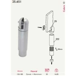 Tempo Kabin Ayak Metalik Ø50 mm (25.651.10) - 2