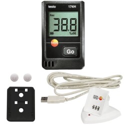 Testo 174H Mini Sıcaklık ve Nem Kayıt Cihazı Seti - 1