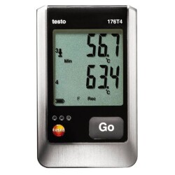 Testo 176 T4 Sıcaklık Kayıt Cihazı 4 Kanallı - 1