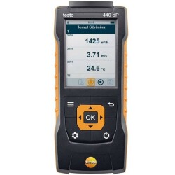 Testo 440 dP Fark Basınç Ölçerli Prob Okuyucu Cihaz - 1