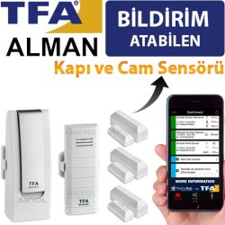 TFA Weatherhub WH3311 Kapı Açıldı İkazı + Oda Sıcaklık Takibi Set - 1