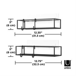 Umbra Cubiko Duş Rafı 2'li Set (UM 1018615-040) - 3