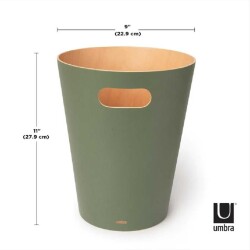 Umbra Woodrow Çöp Kovası 2 Galon (7,5 L) Kapasiteli Yeşil (UM 082780-1095) - 7