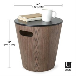 Umbra Woodrow Siyah Tabure Ve Saklama Kovası (UM 1009760-048) - 4