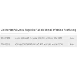 VauthSagelCornerstoneMaxxKöşeKilerPremeaKromSağ(90007516) - 2