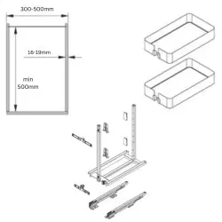 VauthSagelSubLarderPlaneroTezgahAltıKiler300mmLavaAntrasitRenk(90007962-SET) - 2