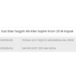 VauthSagelSubSideSaphirTezgahAltıKiler200mmKromSepetli(90006434-SET) - 3