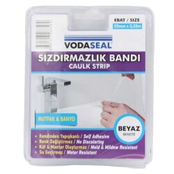 Vodaseal Lavabo Kenar Sızdırmazlık Bandı 22mm*3,35mt Beyaz (78 3560) - 1