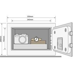 Yale Yüksek Güvenlikli Compact Kasa Motorlu (YSEB/200/EB1) - 2