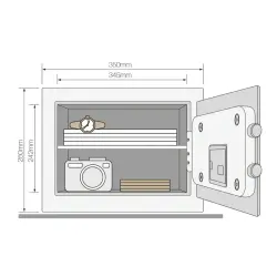 YaleParmakİzliveŞifreliOrtaBoyKolluKasa(YSFB/250/EB1) - 5